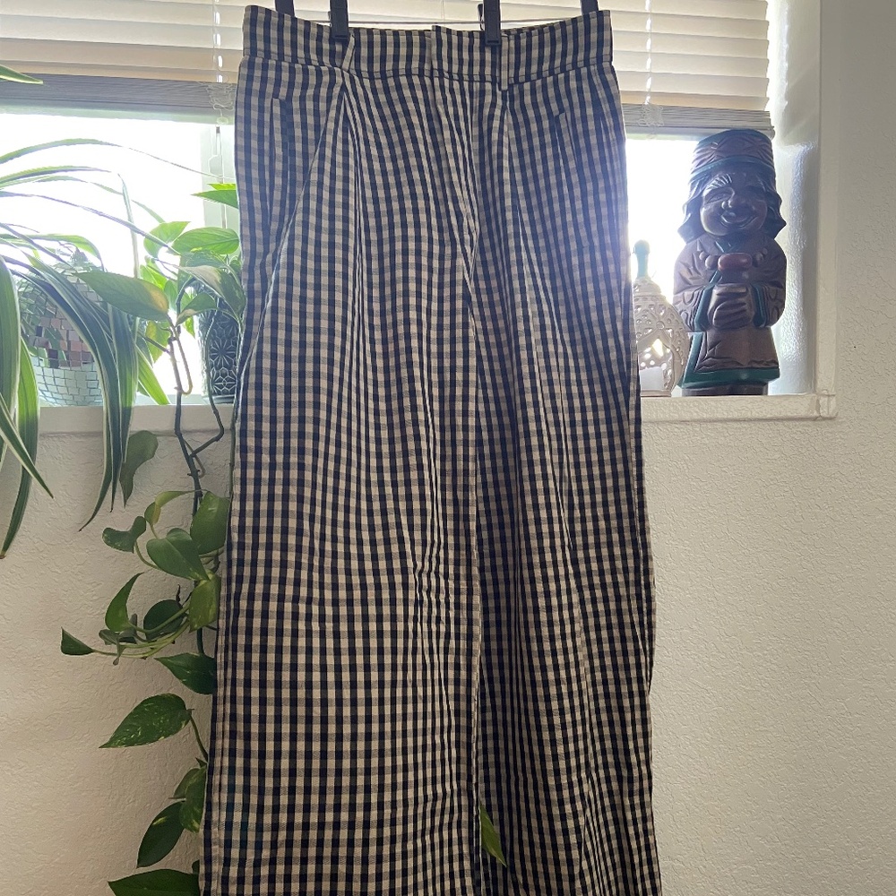 Plaid Everlane Way High Drape Pant size 8